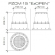 Короб PLAST PROJECT PZCM RN25 Юниор круглый (двухместный)